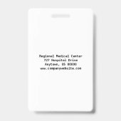 Paramedic Security ID Badge (Achterkant)