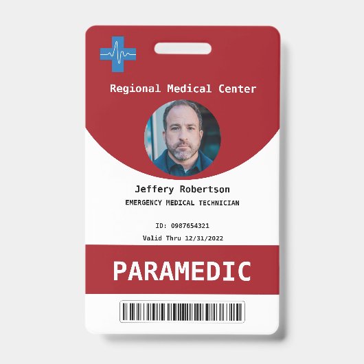 Paramedic Security ID Badge (Voorkant)