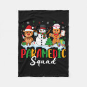 Paramedic Squad Reindeer Snowman Gingerbread Chris Fleece Deken (Voorkant)