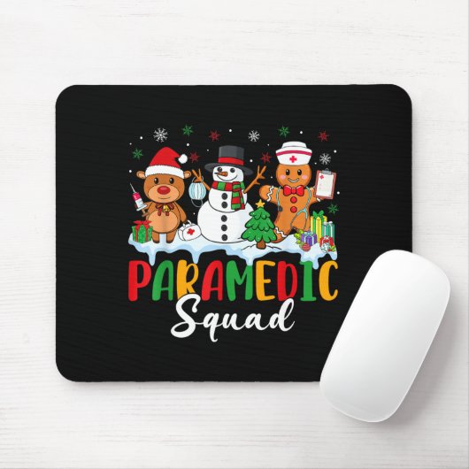Paramedic Squad Reindeer Snowman Gingerbread Chris Muismat (Met muis)