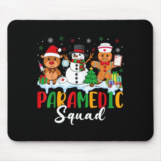 Paramedic Squad Reindeer Snowman Gingerbread Chris Muismat (Voorkant)