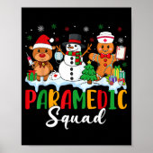 Paramedic Squad Reindeer Snowman Gingerbread Chris Poster (Voorkant)