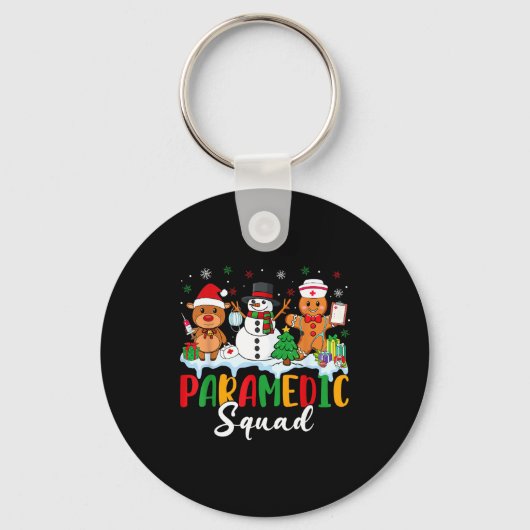 Paramedic Squad Reindeer Snowman Gingerbread Chris Sleutelhanger (Voorkant)