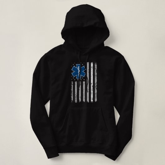 Paramedic USA Flag Hoodie (Design voorkant)