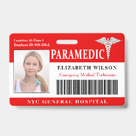 Paramedic | Ziekenhuisarts Foto-ID Badge