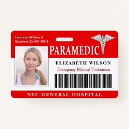 Paramedic | Ziekenhuisarts Foto-ID Badge