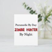 Paramedic/Zombie Hunter Briefkaart (Staand voorkant)