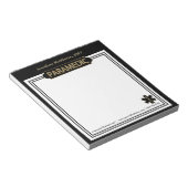 Paramedic - Zwarte en Gold-laptop Notitieblok (Schuin)
