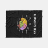 Paramedica Brain Medical EMT EMS First Aider Medic Fleece Deken (Voorkant (Horizontaal))