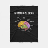 Paramedica Brain Medical EMT EMS First Aider Medic Fleece Deken (Voorkant)
