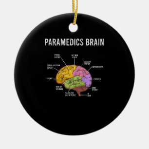 Paramedica Brain Medical EMT EMS First Aider Medic Keramisch Ornament