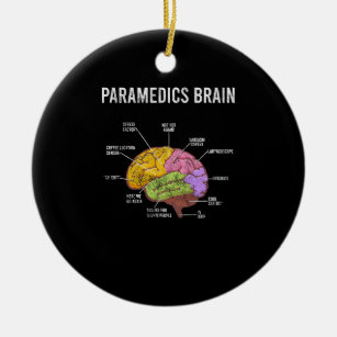 Paramedica Brain Medical EMT EMS First Aider Medic Keramisch Ornament