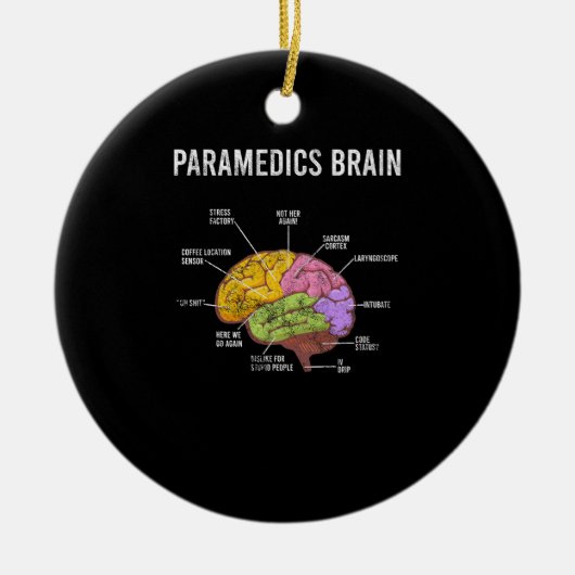 Paramedica Brain Medical EMT EMS First Aider Medic Keramisch Ornament (Voorkant)