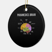 Paramedica Brain Medical EMT EMS First Aider Medic Keramisch Ornament (Links)