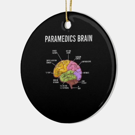 Paramedica Brain Medical EMT EMS First Aider Medic Keramisch Ornament (Links)