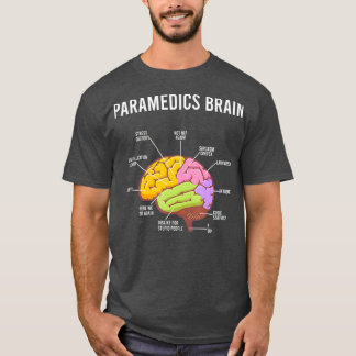 Paramedica Brain Medical EMT EMT First Aider T-shirt