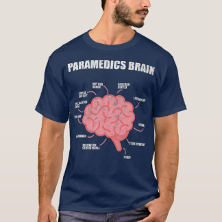 Paramedica Brain Medical EMT EMT First Aider T-shirt