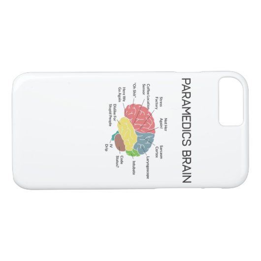 Paramedics Brain Funny EMS EMT Paramedic Gifts Case-Mate iPhone Case (Achterkant (Horizontaal))