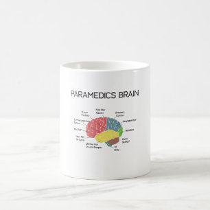 Paramedics Brain Funny EMS EMT Paramedic Gifts Koffiemok