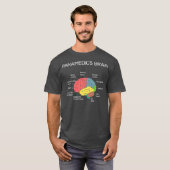 Paramedics Brain Funny EMS EMT Paramedische Thin T-shirt (Voorkant volledig)