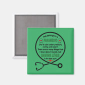 Paramedic's Gift. Dit behoort tot een paramedische Magneet (Voorkant / Achterkant)