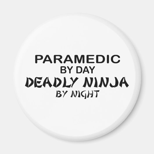 Paramedicus Dodelijk Ninja bij Nacht Magneet (Voorkant)