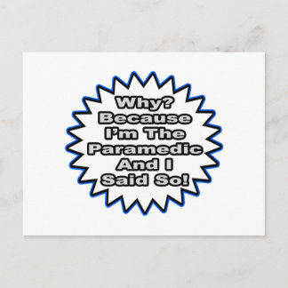 Paramedicus...omdat ik het zei briefkaart