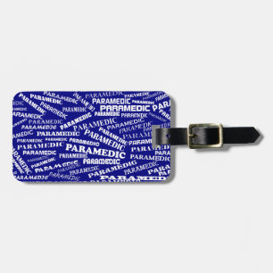 Paramedisch Bagagelabel Blauw Wit (voeg je info to