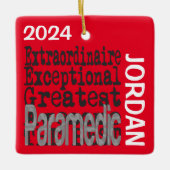 Paramedisch Buitengewoon DOUANE Keramisch Ornament (Voorkant)