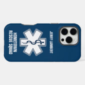 Paramedisch EMT EMS Naam Sjabloon iPhone Hoesje (Achterkant horizontaal)