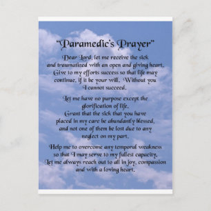 paramedisch gebed briefkaart