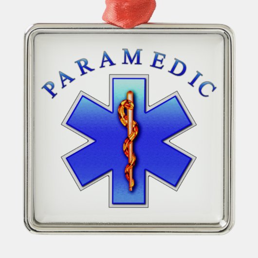paramedisch metalen ornament (Voorkant)