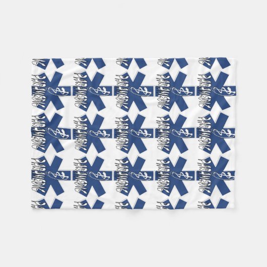 Paramedische actie fleece deken (Voorkant (Horizontaal))