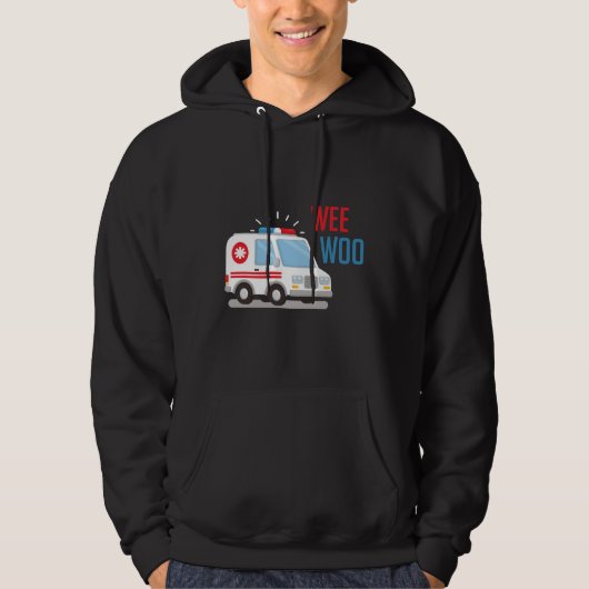 Paramedische Ambulance Car wee Hoodie (Voorkant)