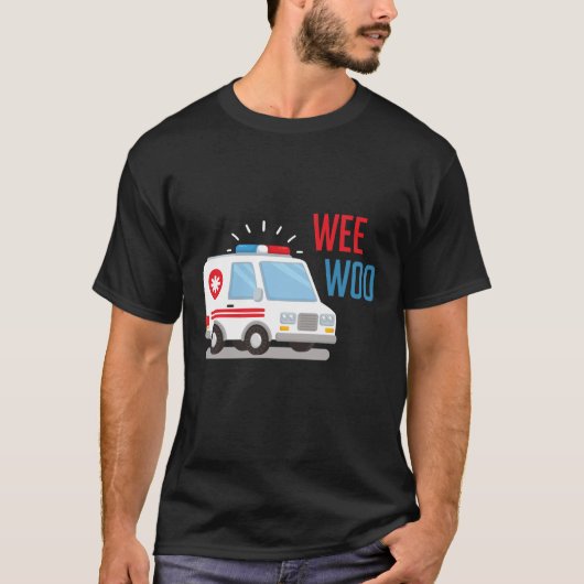 Paramedische Ambulance Car wee T-shirt (Voorkant)