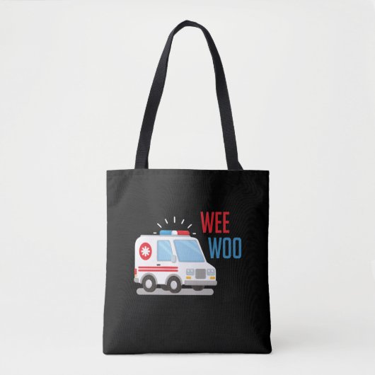 Paramedische Ambulance Car wee Tote Bag (Voorkant)