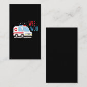 Paramedische Ambulance Car wee Visitekaartje (Voorkant / Achterkant)