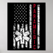 Paramedische Amerikaanse vlag Onafhankelijkheidsda Poster (Voorkant)