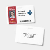 Paramedische Beveiligings-ID-badge Badge (Voor- en achterkant)