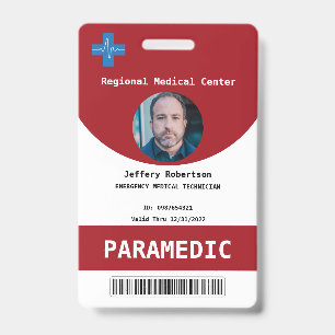 Paramedische beveiligings-ID-badge Badge