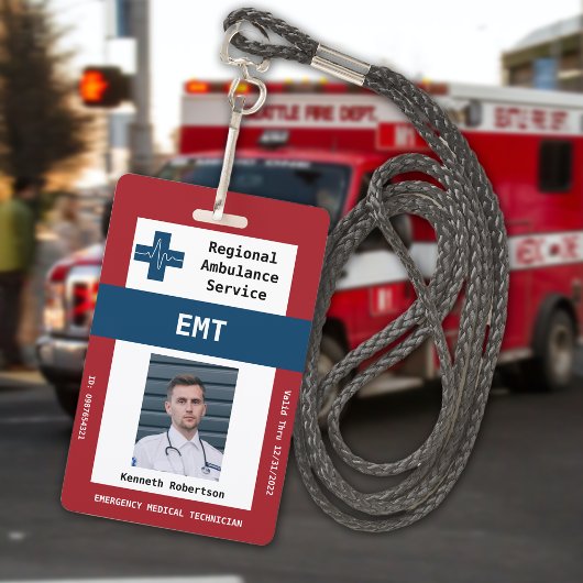 Paramedische beveiligings-ID-badge Badge