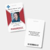 Paramedische beveiligings-ID-badge Badge (Voor- en achterkant)