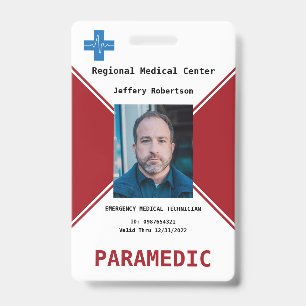 Paramedische beveiligings-ID-badge Badge