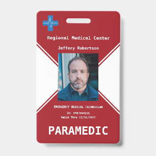 Paramedische beveiligings-ID-badge Badge