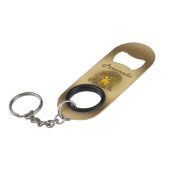 Paramedische Chick #6 Sleutelhanger Flessenopener (Voorkant Gekanteld)