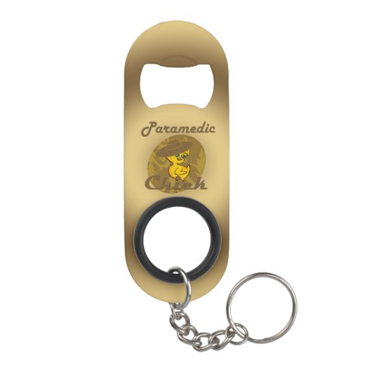 Paramedische Chick #6 Sleutelhanger Flessenopener (Achterkant)