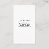 paramedische diensten visitekaartje (Achterkant)