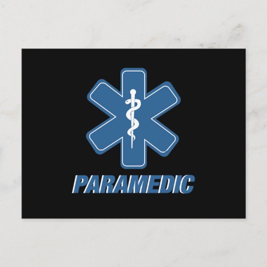 Paramedische EMS EMT Ambulance Medicine First Aid Briefkaart (Voorkant)