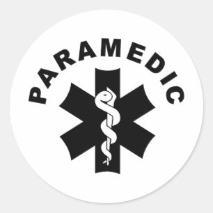 Paramedische EMS Rescue Logo Ronde Sticker
