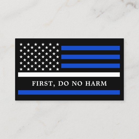 Paramedische EMT aangepaste ambulancedienst Logo Visitekaartje (Achterkant)